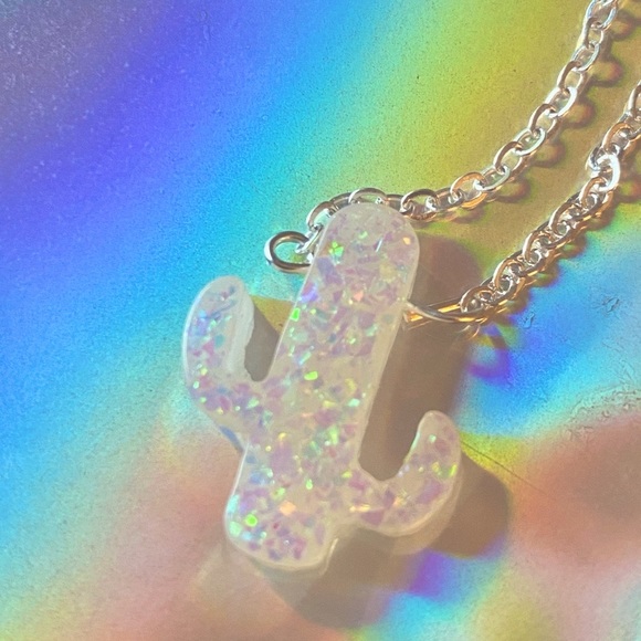 Jewelry - Opal cactus necklace
